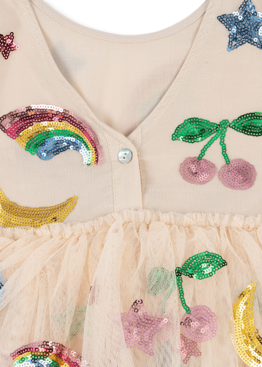 Yvonne Puff Dress - Rainbow Twinkle