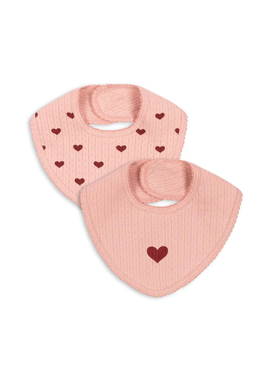 Minnie 2 pack bibs - Mellow Rose