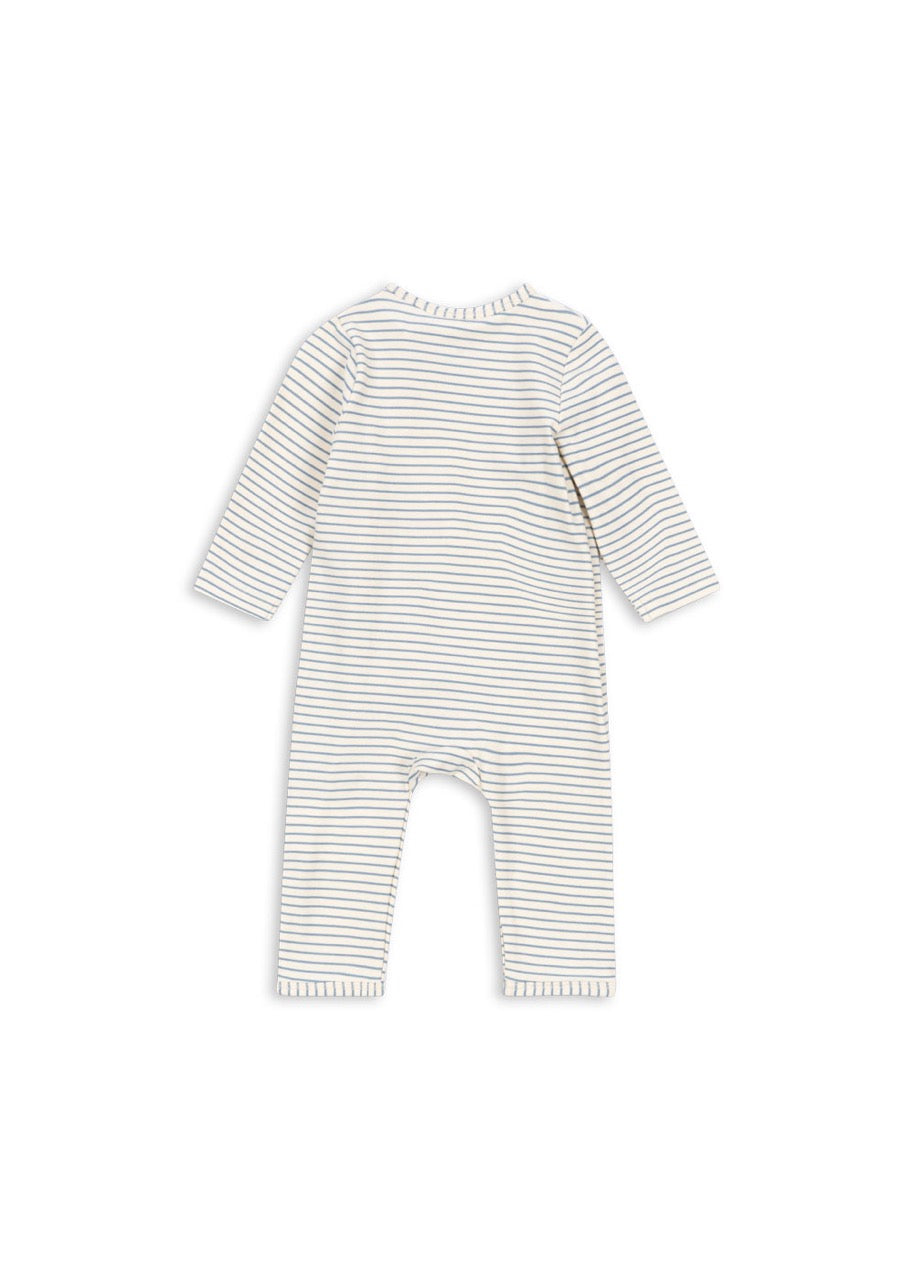 Konges Sløjd - Basic Newborn Onesie Gots - Stripe Bluie