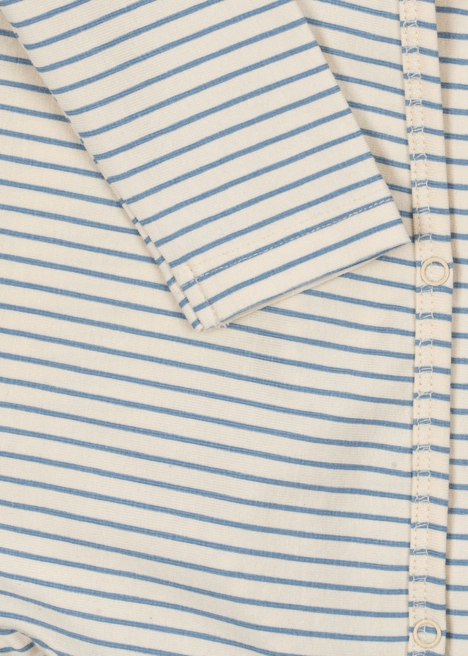 Konges Sløjd - Basic Newborn Onesie Gots - Stripe Bluie