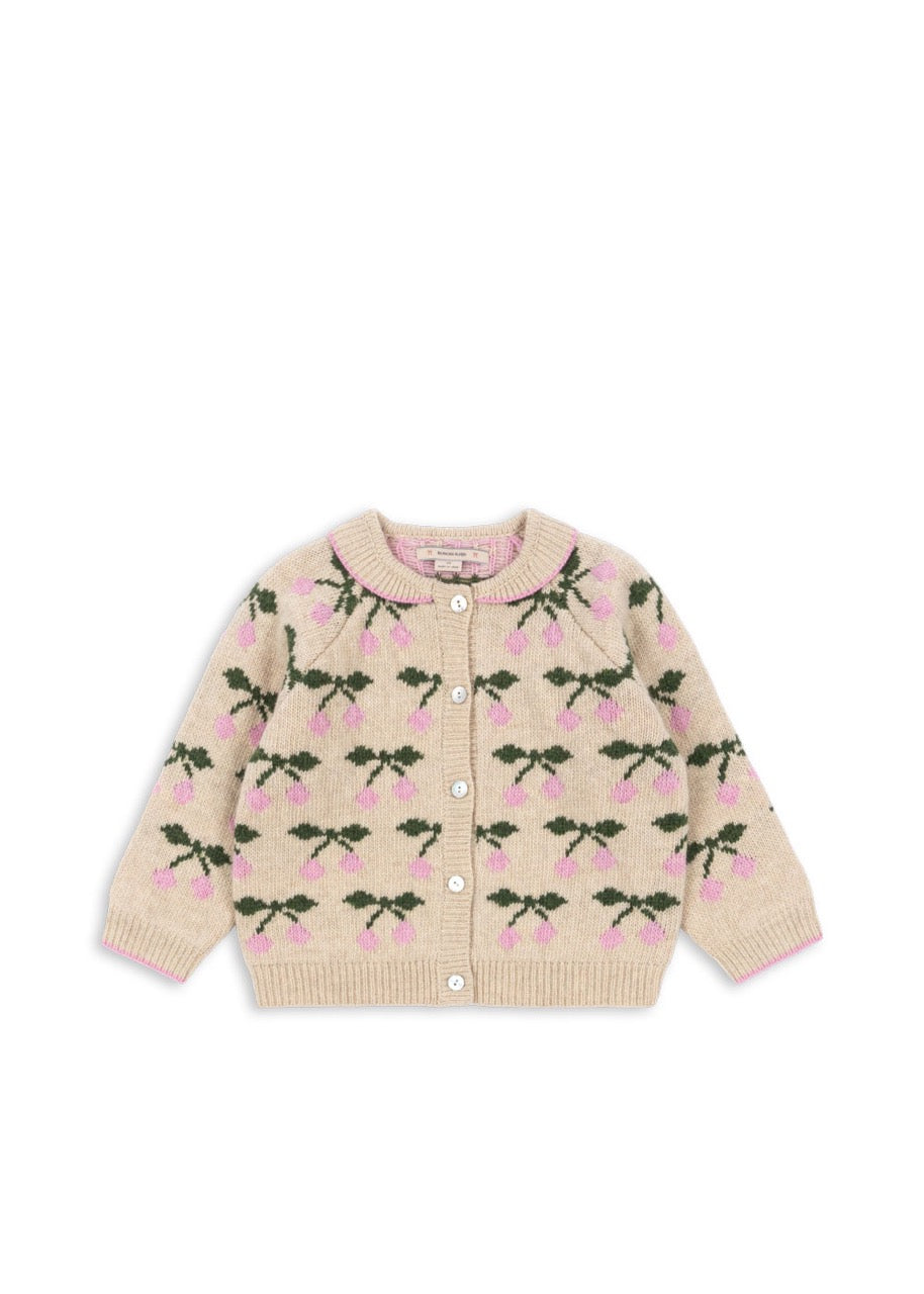 Konges Sløjd - Belou Knit Collar Cardigan - Cherry