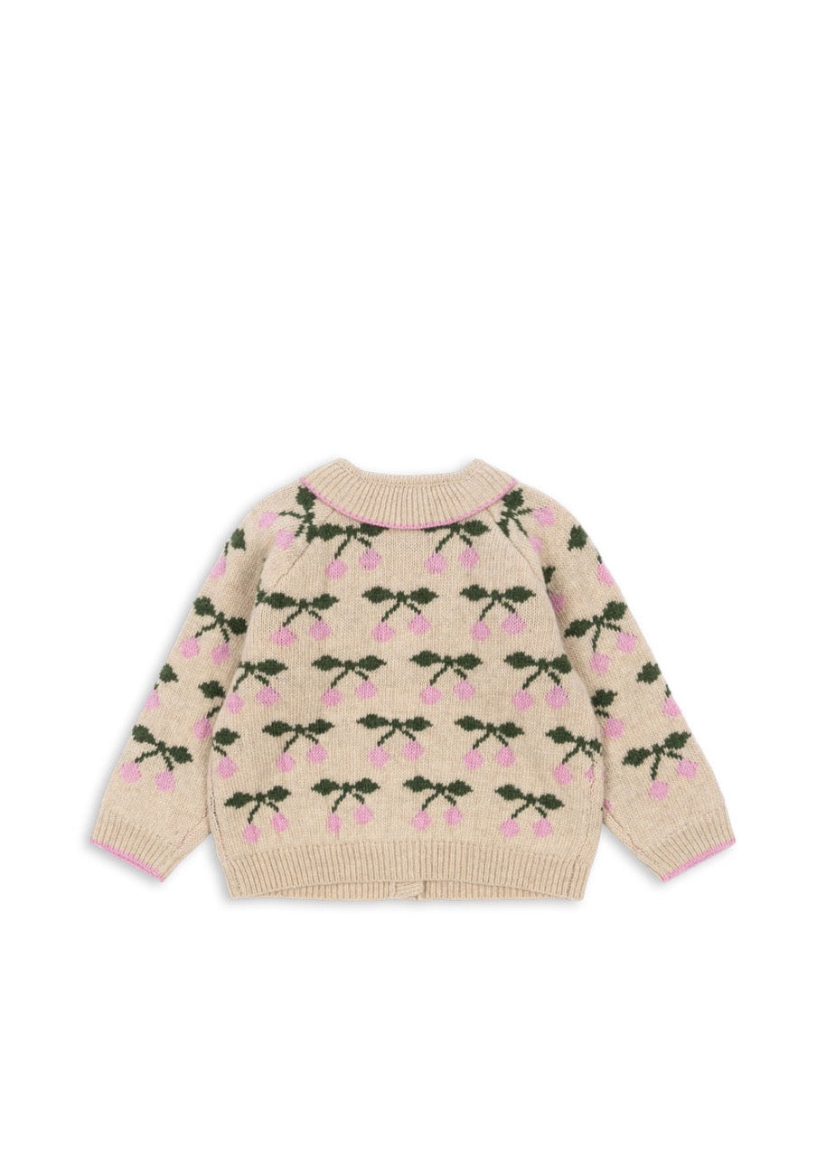 Konges Sløjd - Belou Knit Collar Cardigan - Cherry