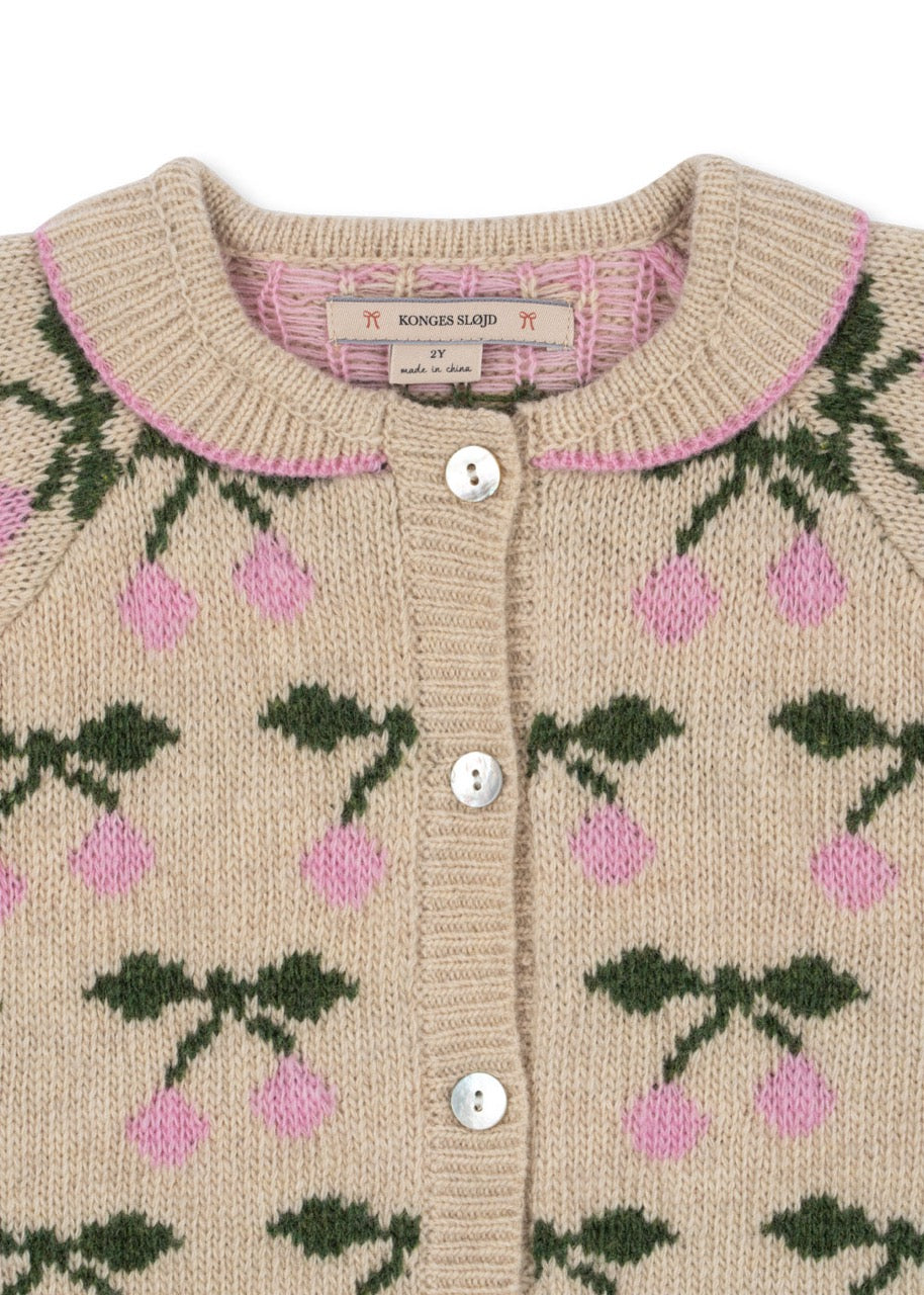 Konges Sløjd - Belou Knit Collar Cardigan - Cherry