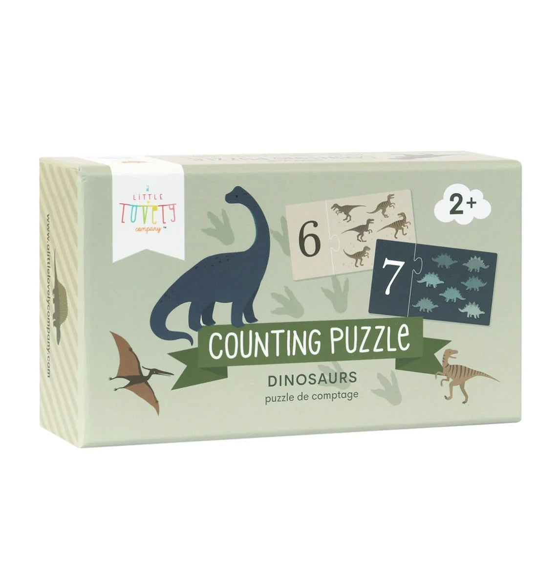 A LITTLE LOVELY COMPANY - Counting puzzle: Dinosaurs