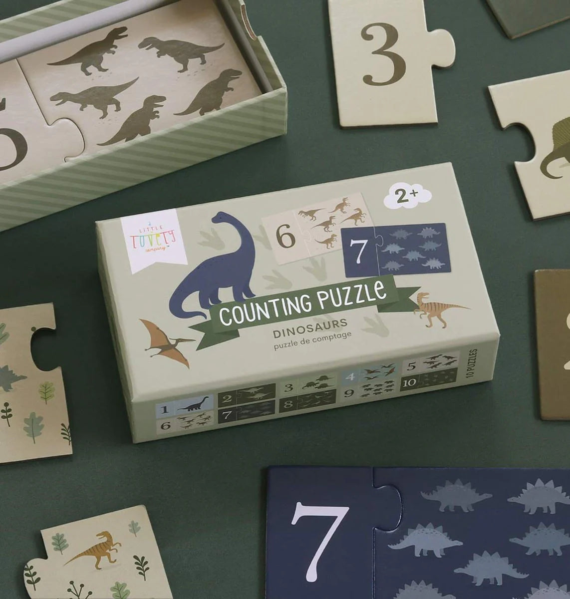 A LITTLE LOVELY COMPANY - Counting puzzle: Dinosaurs