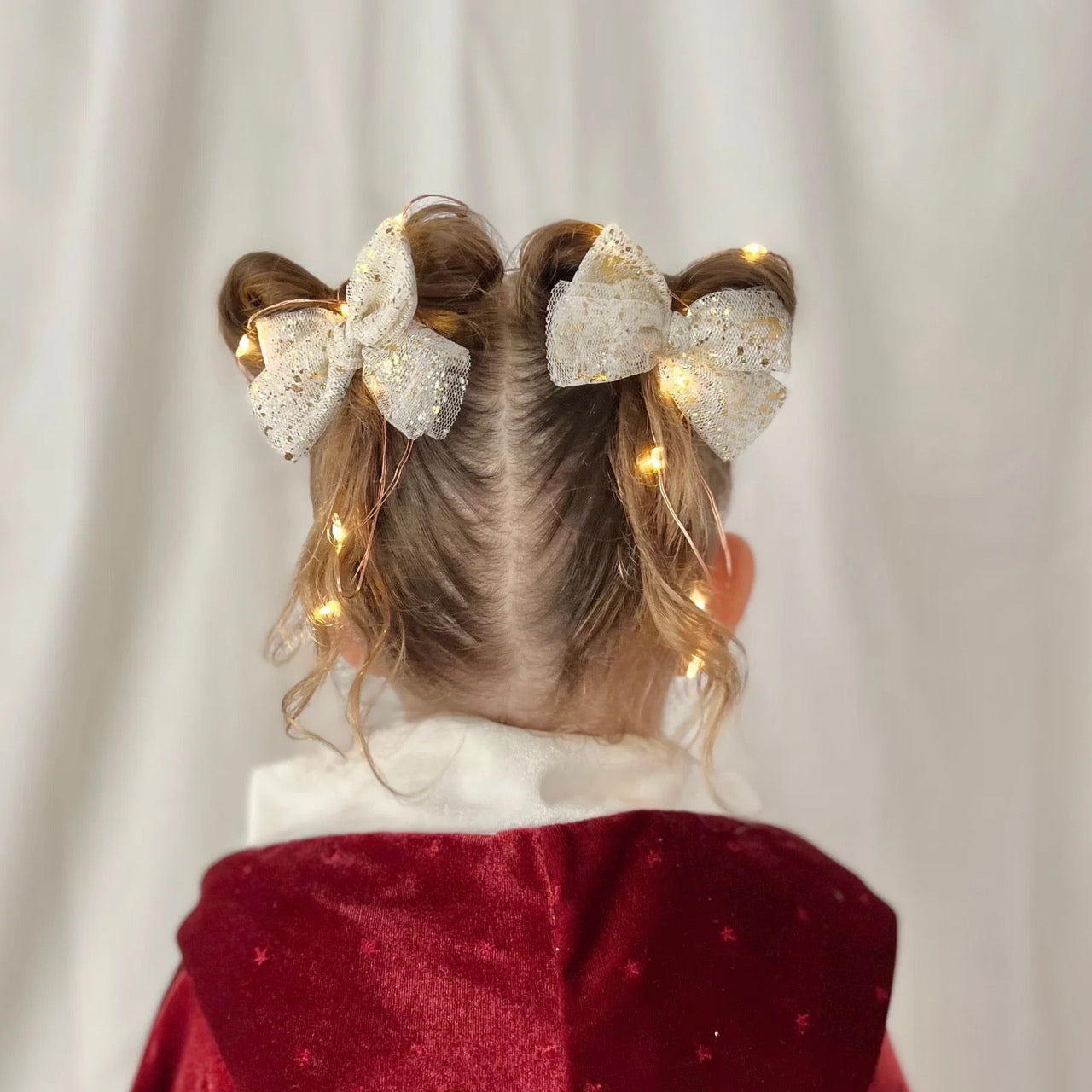 LITTLE MARSHMALLOW - Tulle Pigtail Set // Tinsel Sparkle