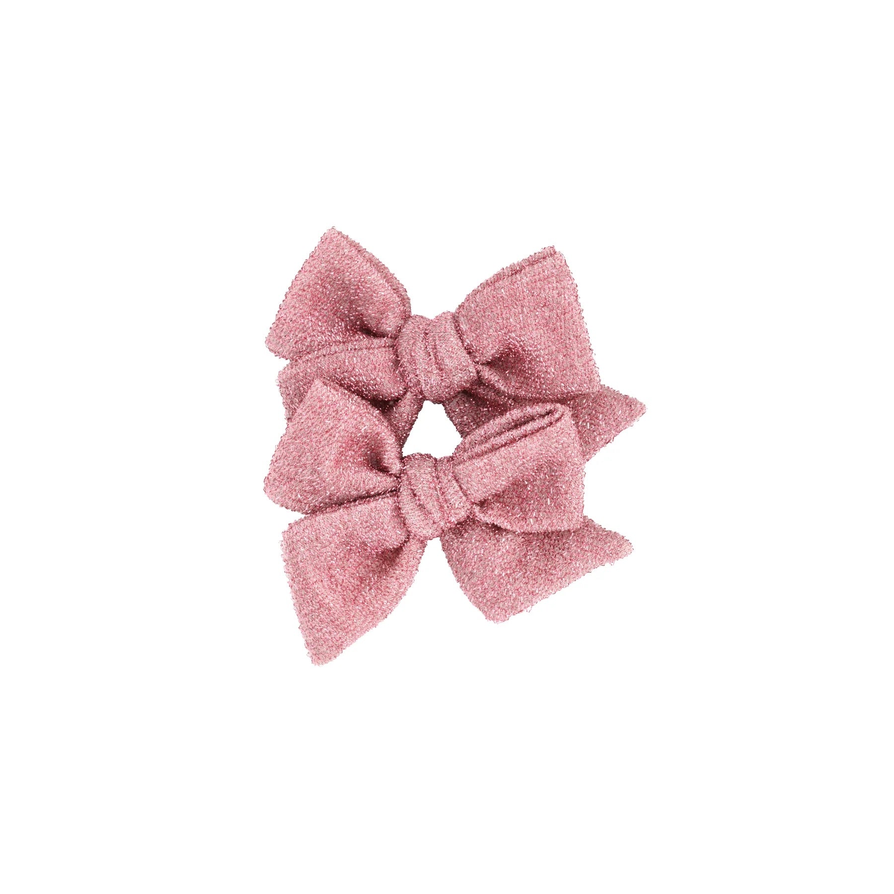 LITTLE MARSHMALLOW - Pinwheel Pigtail Set // Tinsel Pink