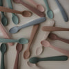 Load image into Gallery viewer, MUSHIE - Silicone Feeding Spoons 2-Pack - Blush/Shifting Sand