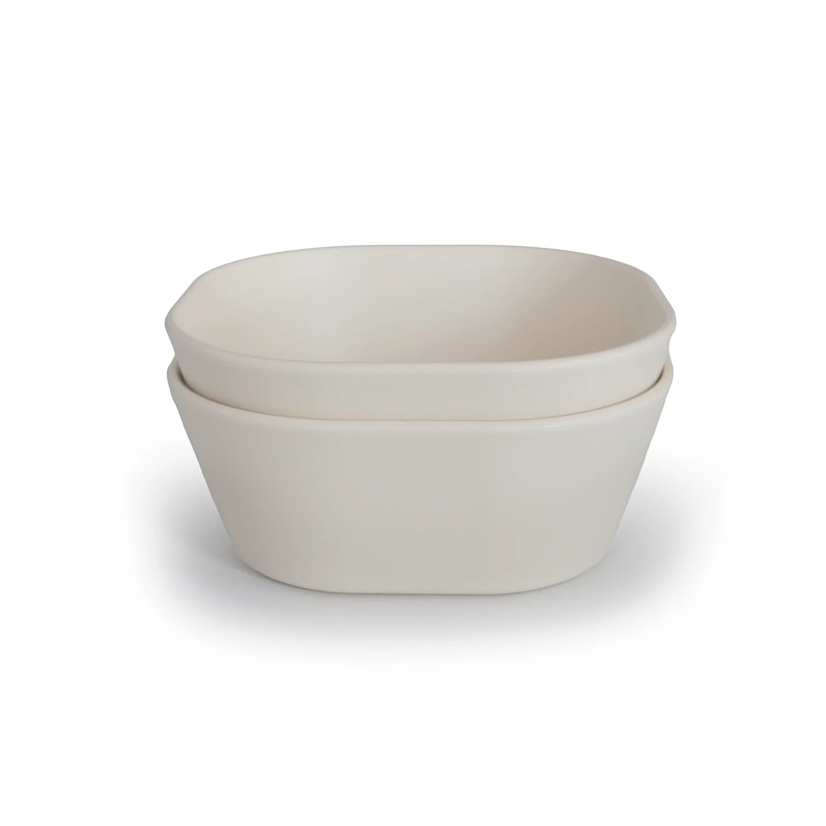 MUSHIE - Square Dinnerware Bowl, Set of 2 - Ivory