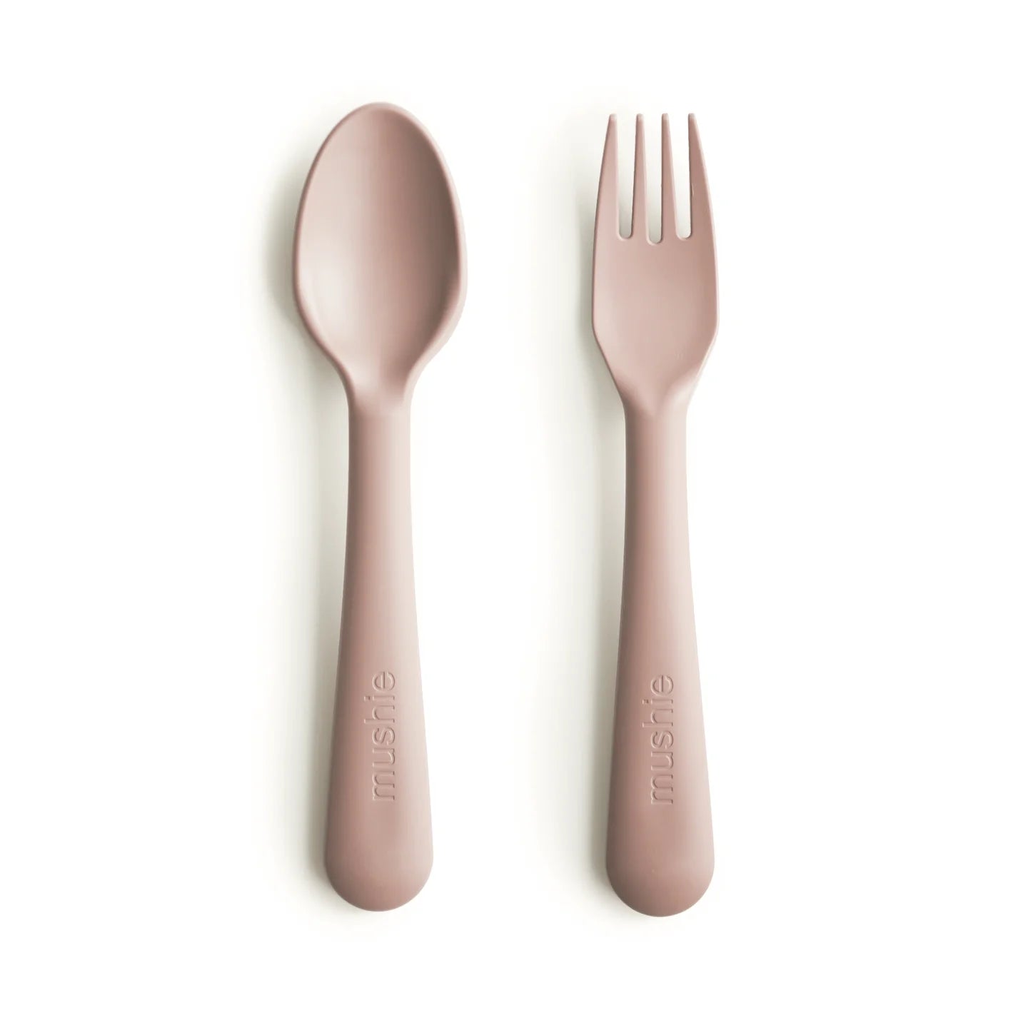 MUSHIE - Dinnerware Fork and Spoon Set - Blush