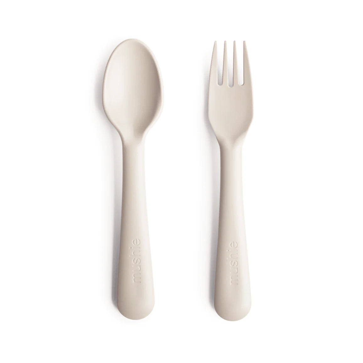 MUSHIE - Dinnerware Fork and Spoon Set - Ivory