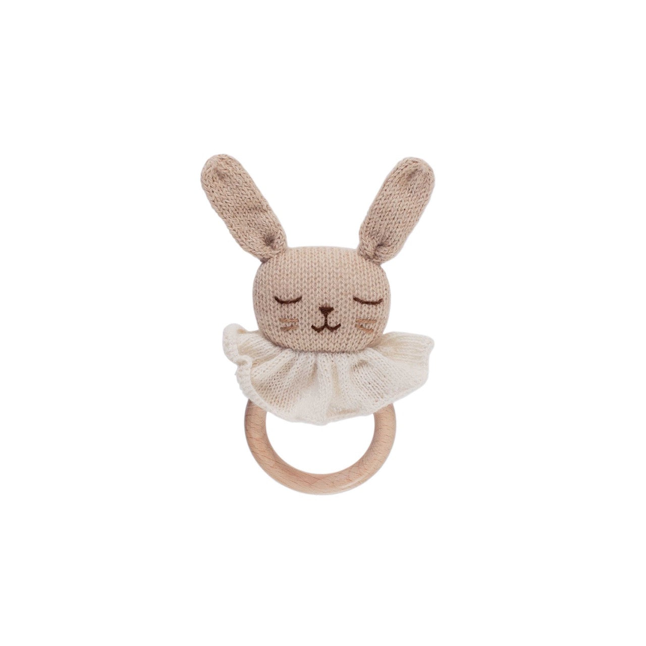 MAIN SAUVAGE - Teething ring | bunny sand
