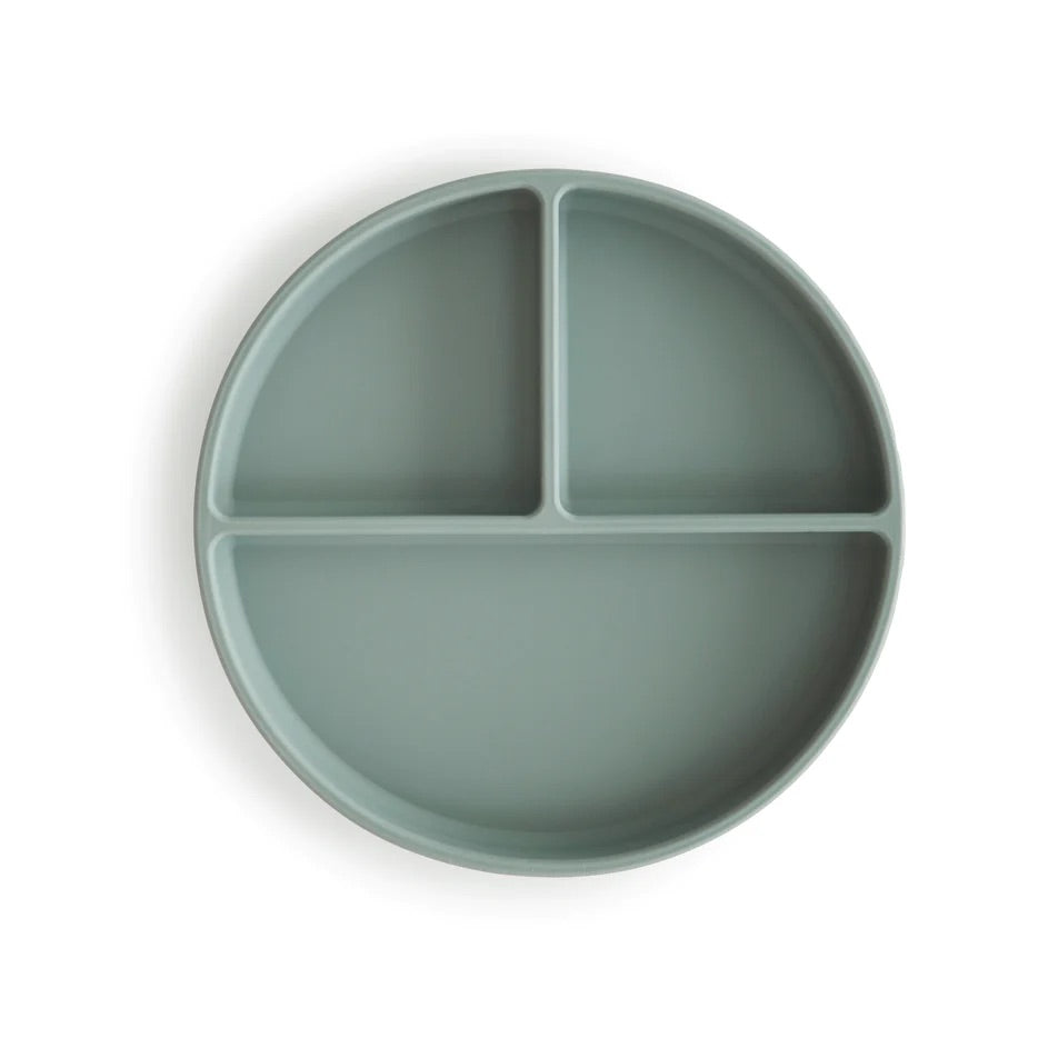 MUSHIE - Silicone Suction Plate - Cambridge Blue