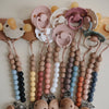 Load image into Gallery viewer, MUSHIE - Eva Pacifier Clips - Cadet Blue