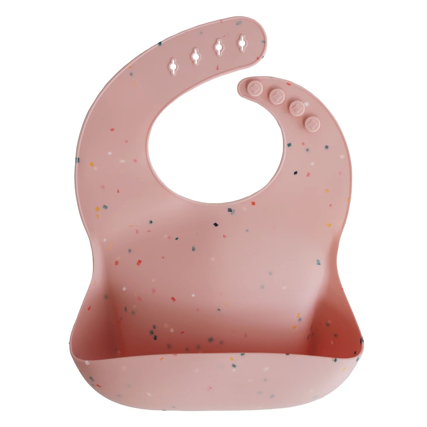 MUSHIE - Silicone Baby Bib - Powder Pink Confetti