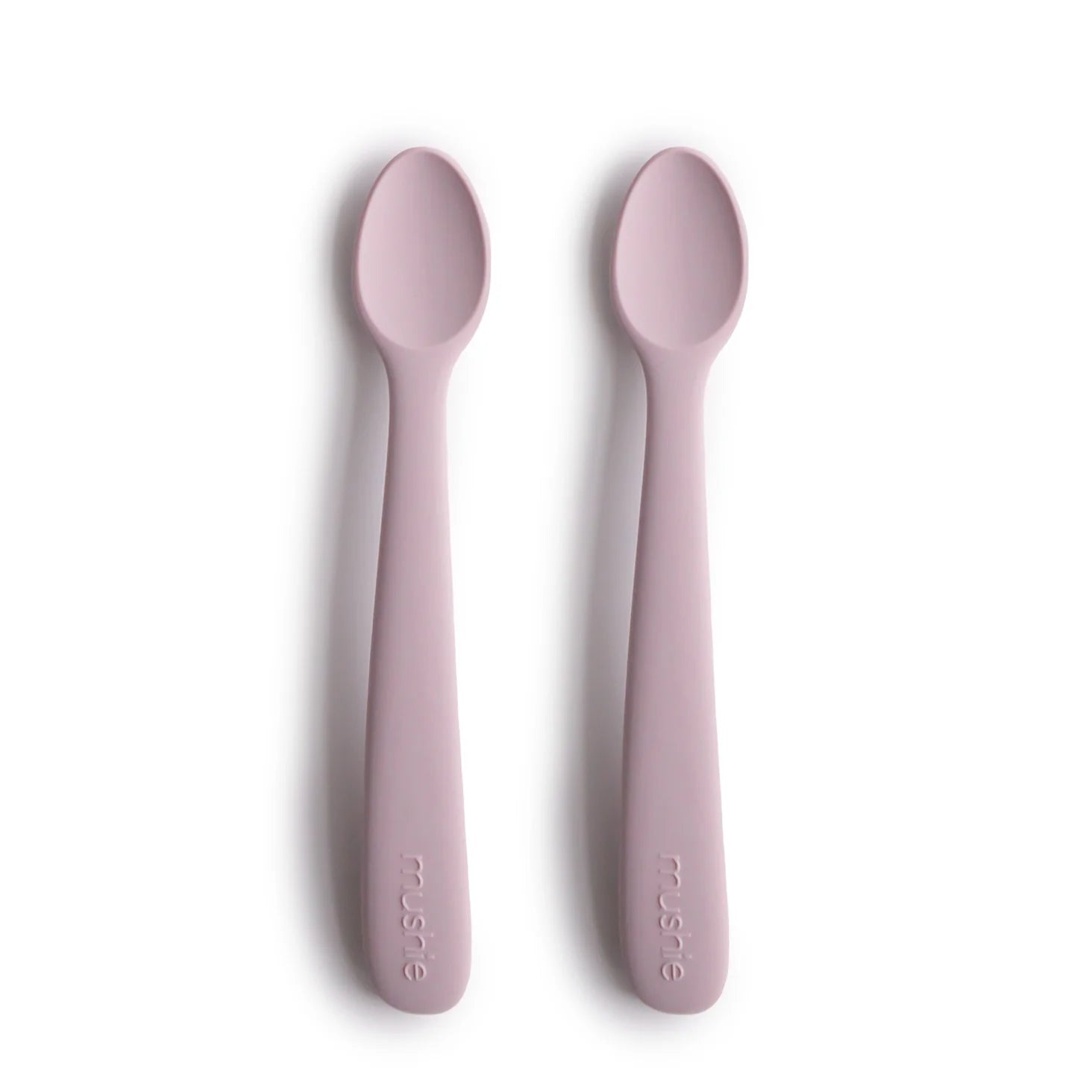 MUSHIE - Silicone Feeding Spoons 2-Pack - Soft Lilac