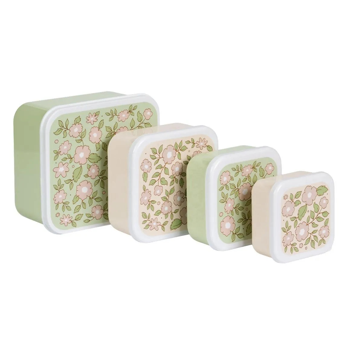 A LITTLE LOVELY COMPANY - Lunch & snack box set - Blossoms