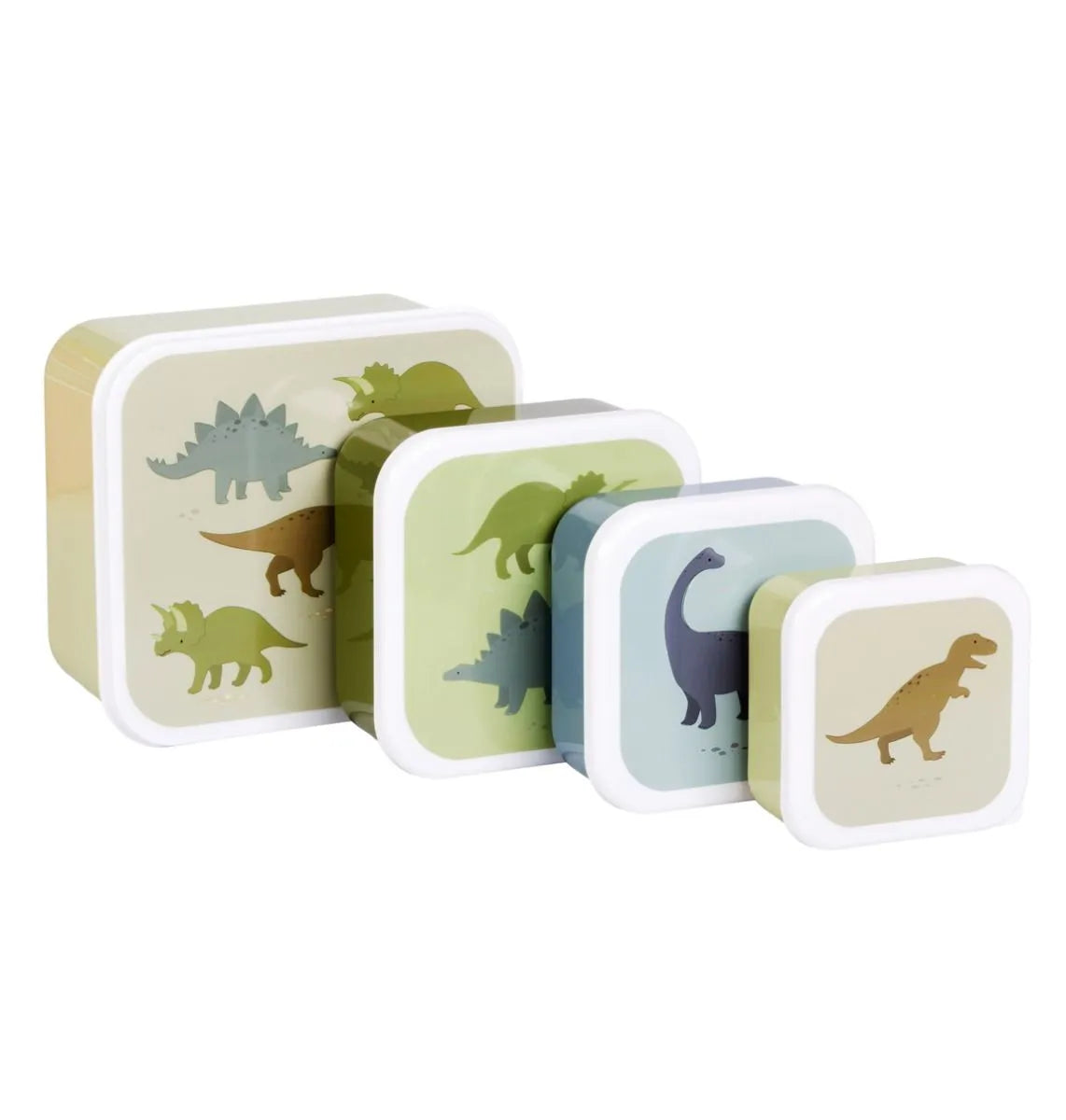 A LITTLE LOVELY COMPANY - Lunch & snack box set -  Dinosaurs