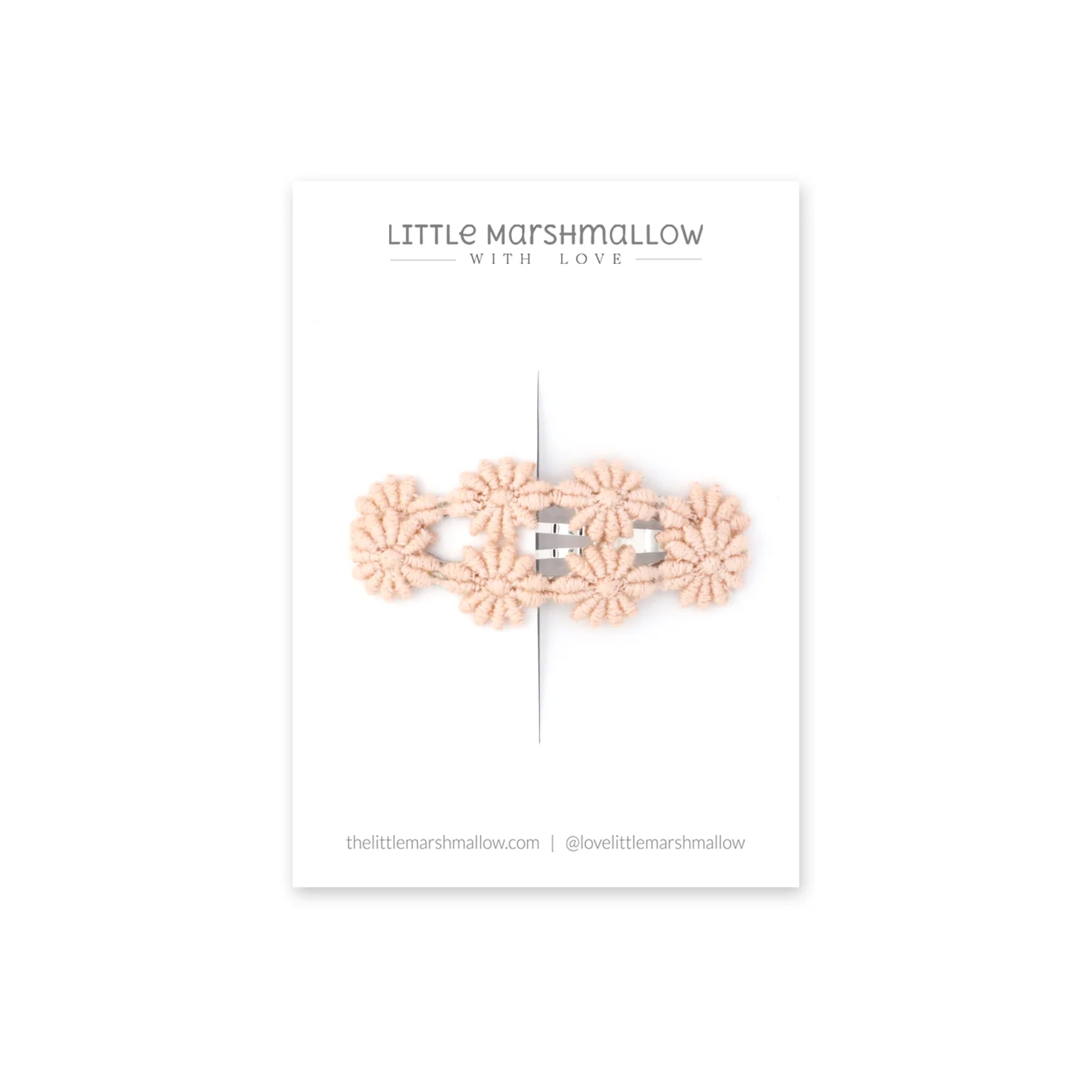 LITTLE MARSHMALLOW - Daisy Chain Clip - Blush