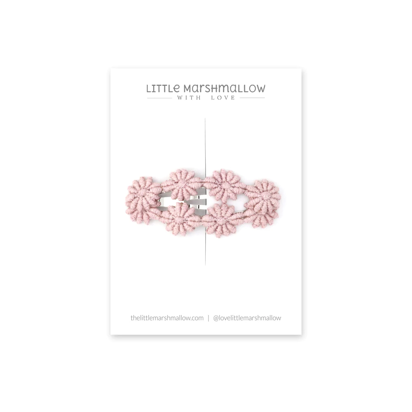 LITTLE MARSHMALLOW - Daisy Chain Clip - Periwinkle